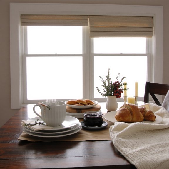 charming festive table setup