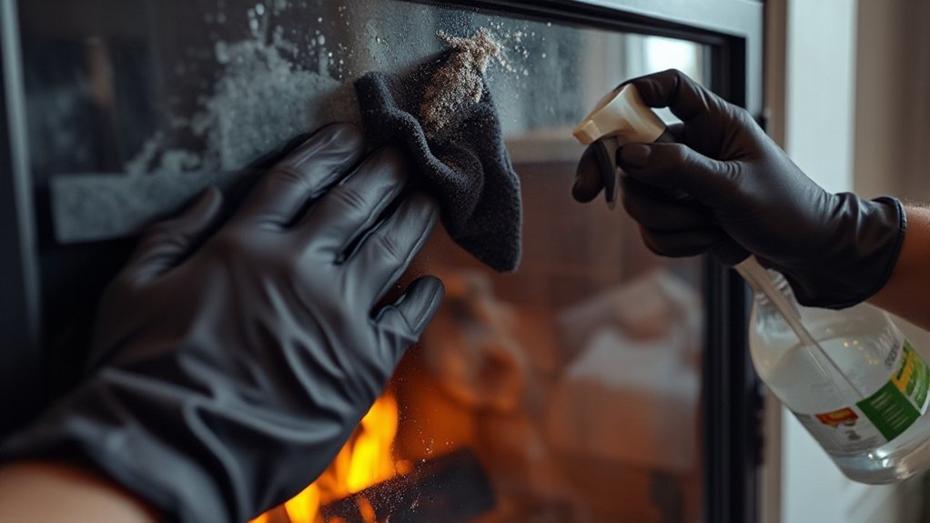 How Do I Clean Fireplace Glass