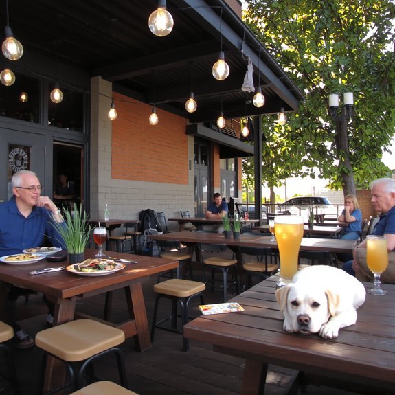 dog friendly outdoor dining spots