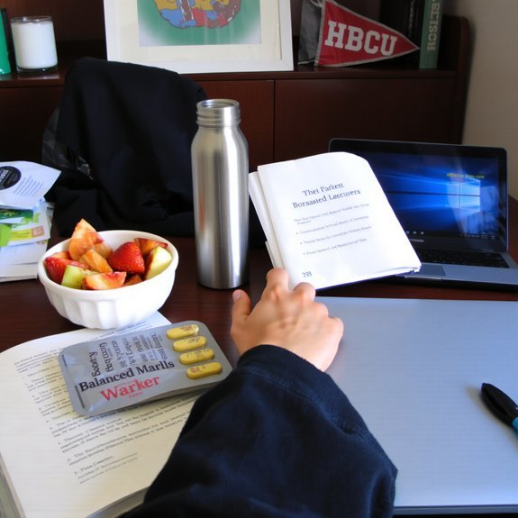 healthy snacks and hydration