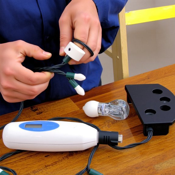 inspect lights and cords