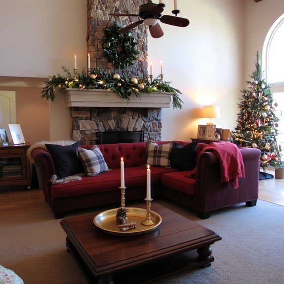 inviting holiday living room