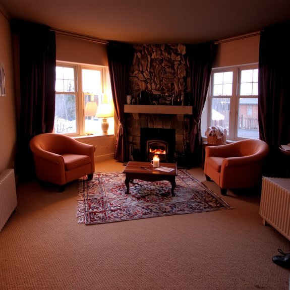 maximize warmth through seating