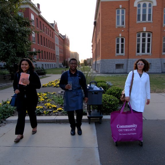 on campus and community work study