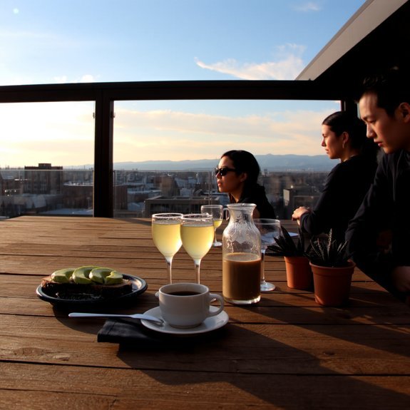 rooftop brunch with views
