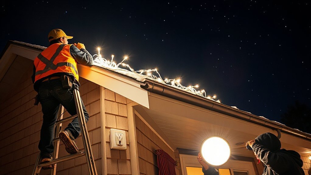How Do I Put up Christmas Lights Safely