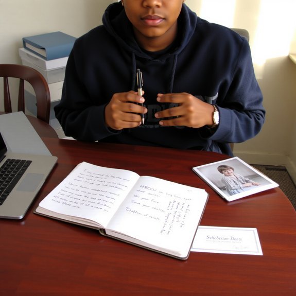 show growth through anecdotes