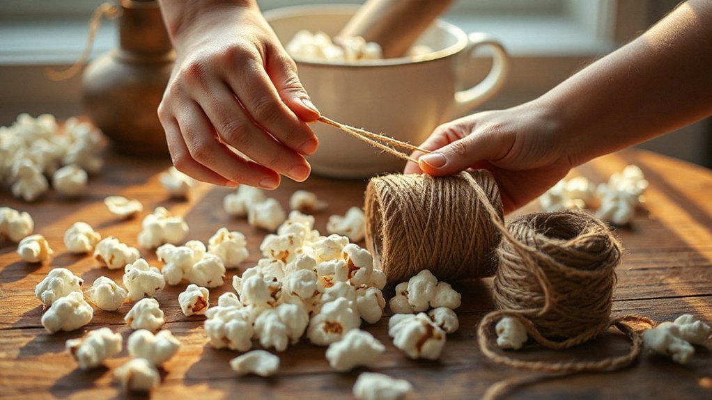 How Do I String Popcorn Garland