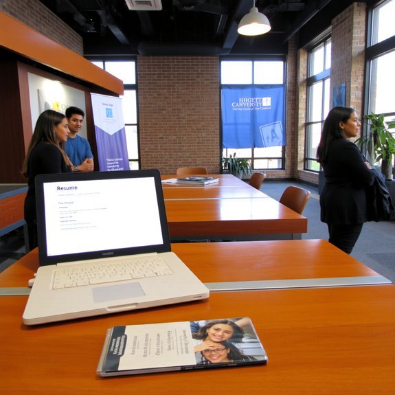 utilize campus career resources