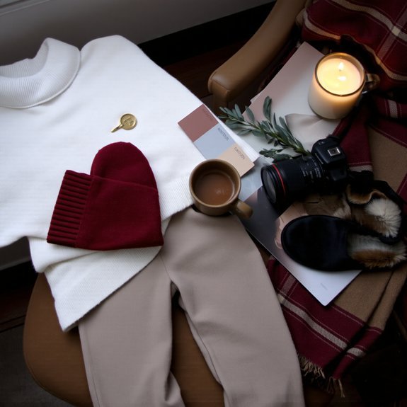 warm neutrals with accents