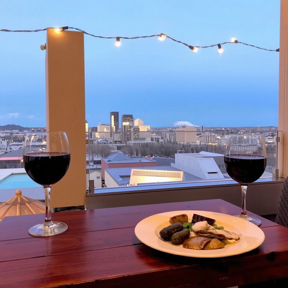 wine views cozy atmosphere